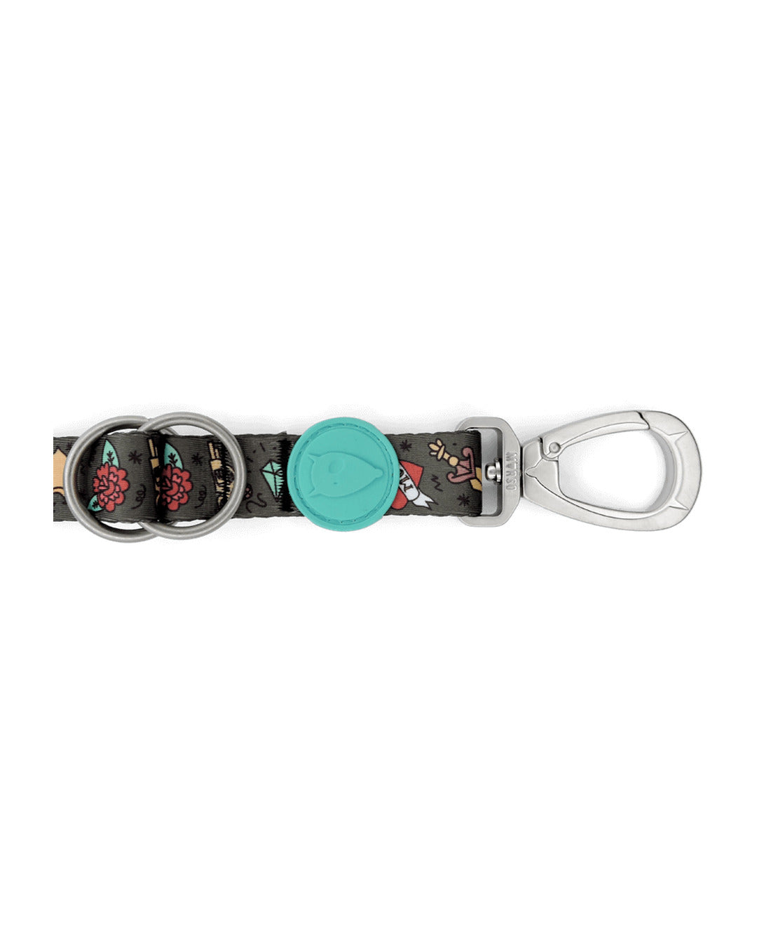 Ayarlanabilir Çok Fonksiyonlu Saten Dövme Desenli Köpek Gezdirme Kayışı Morso Ink Tank Multifunction Leash
