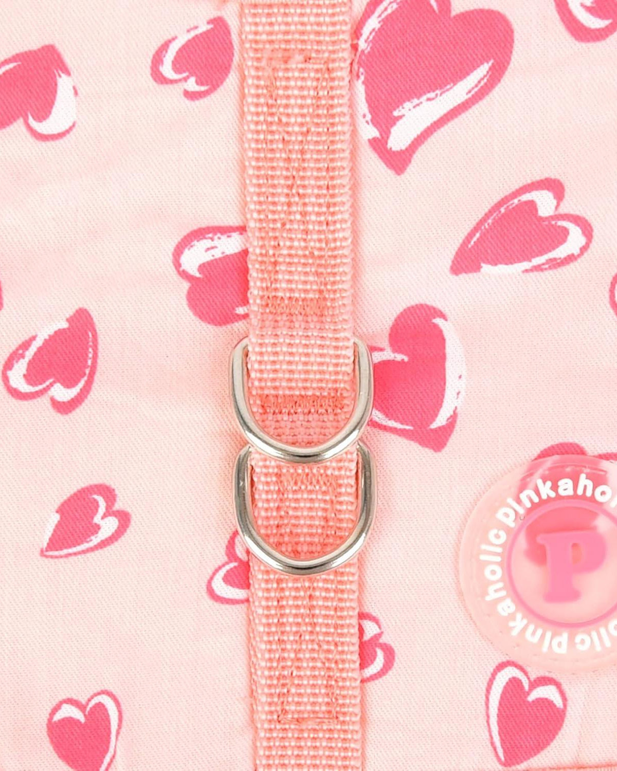 Kalp Desenli Tül Etekli Elbise Tipi Köpek Göğüs Tasması Pinkaholic Loveday Flirt Harness Pembe