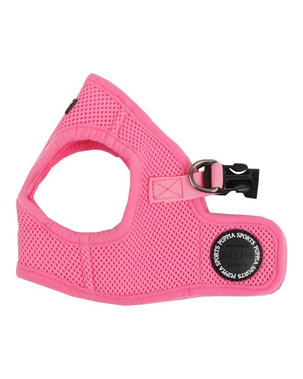 Hava Alan File Kumaşlı Yelek Tipi Köpek Göğüs Tasması Puppia Soft Vest Harness B Pembe